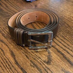 Men's Italian Brown Leather Belt